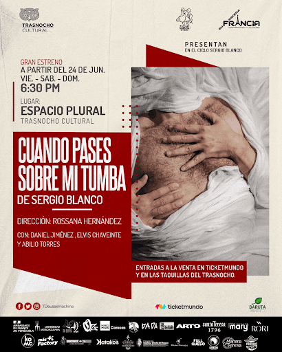 Póster de la obra Cuando Pases sobre mi Tumba